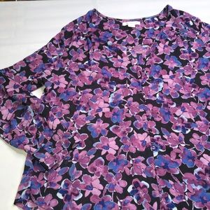 Purple Floral Blouse